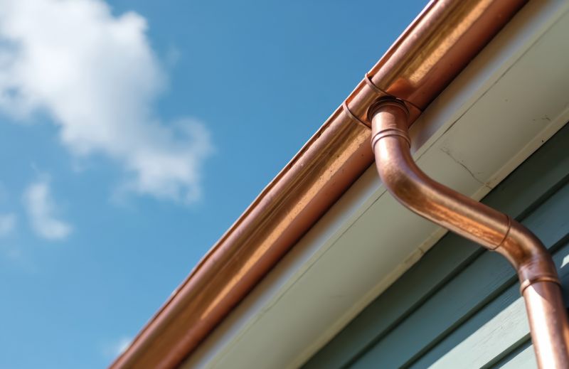 Commercial Copper Gutters Installation