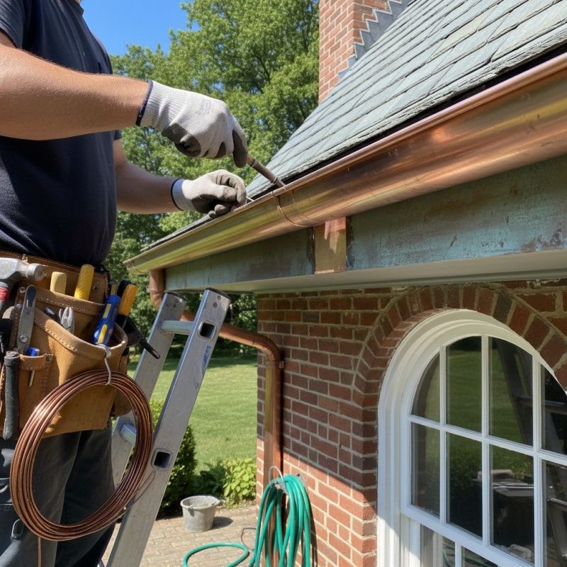 Commercial Copper Gutters Repair