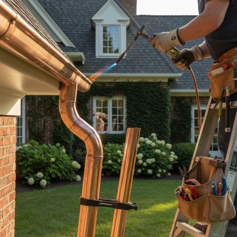 Commercial Copper Gutters Repair