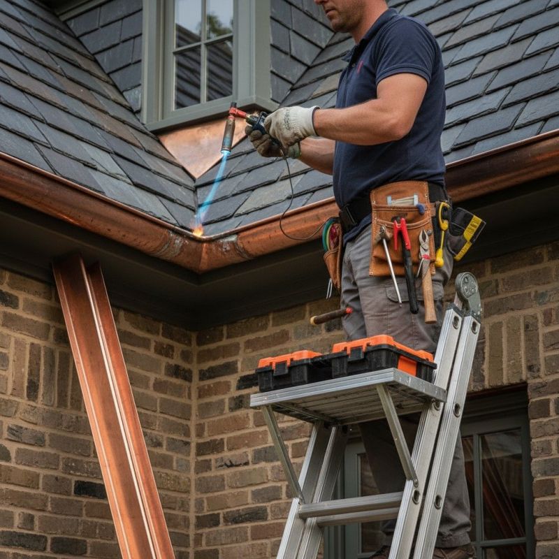 Commercial Copper Gutters Repair