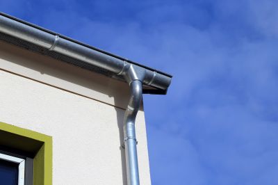 Commercial Galvanized Gutters Installation
