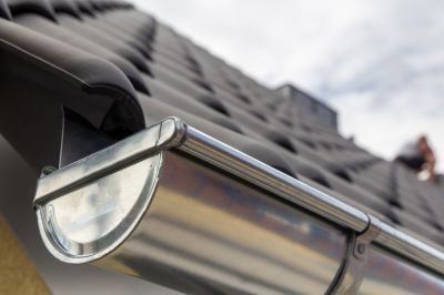 Commercial Galvanized Gutters Installation