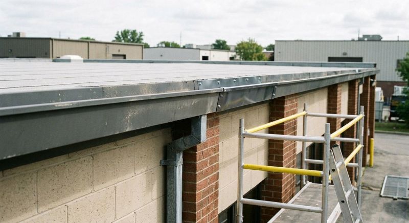 Commercial Galvanized Gutters Repair