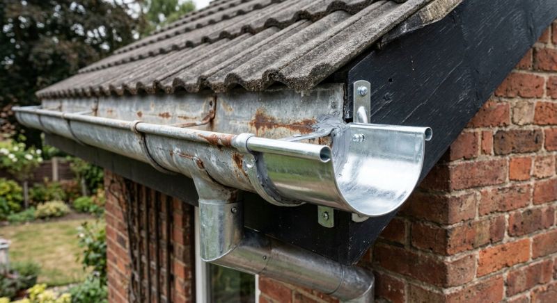 Commercial Galvanized Gutters Repair