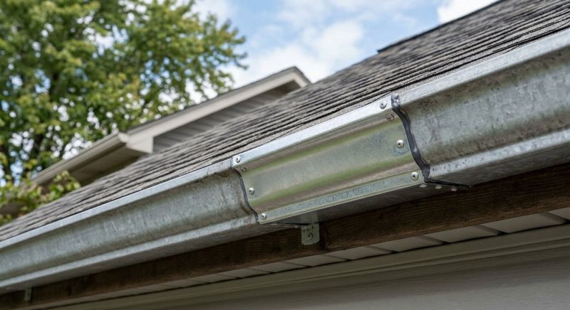 Commercial Galvanized Gutters Repair