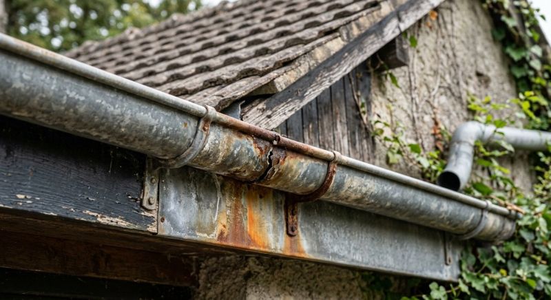 Commercial Galvanized Gutters Repair