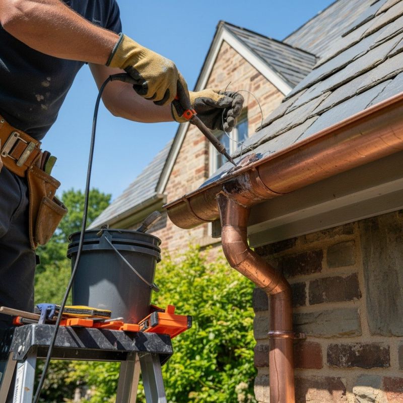 Copper Gutter Repair