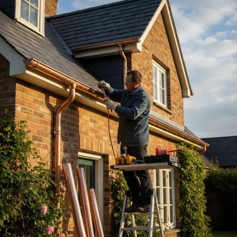 Copper Gutter Repair