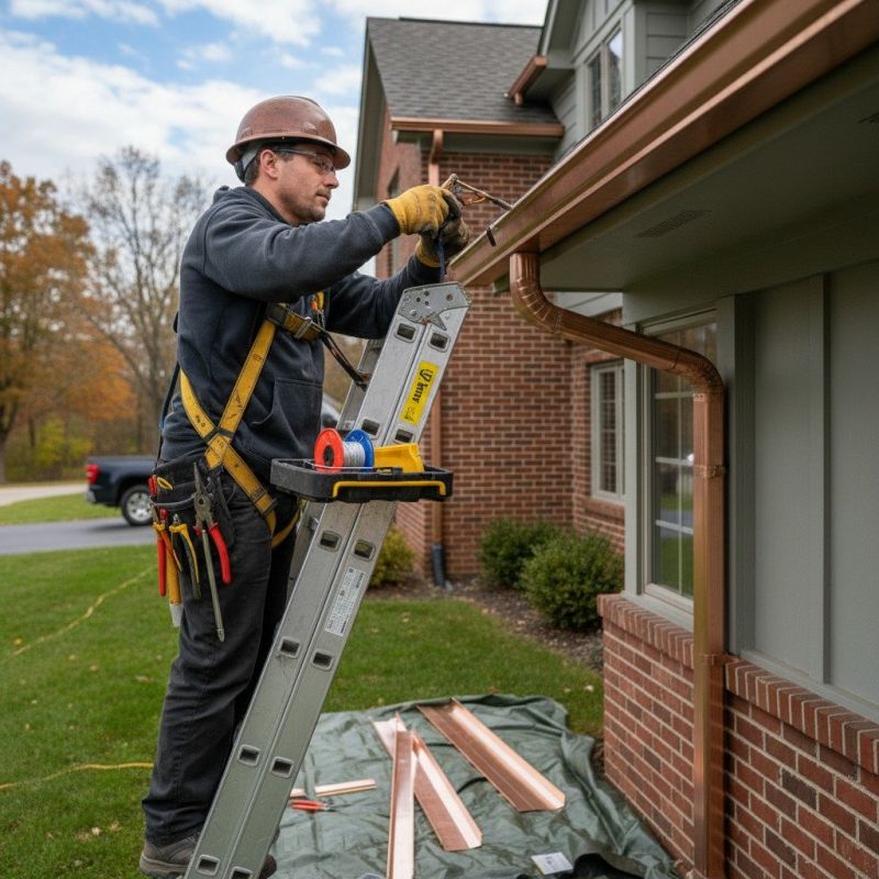 Copper Gutter Repair