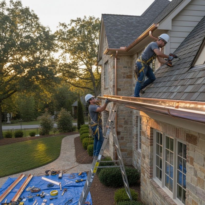 Copper Gutters Replacement