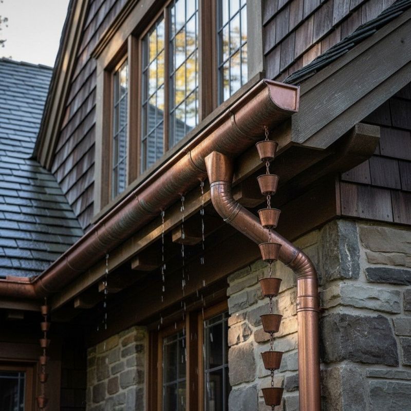 Copper Gutters Replacement