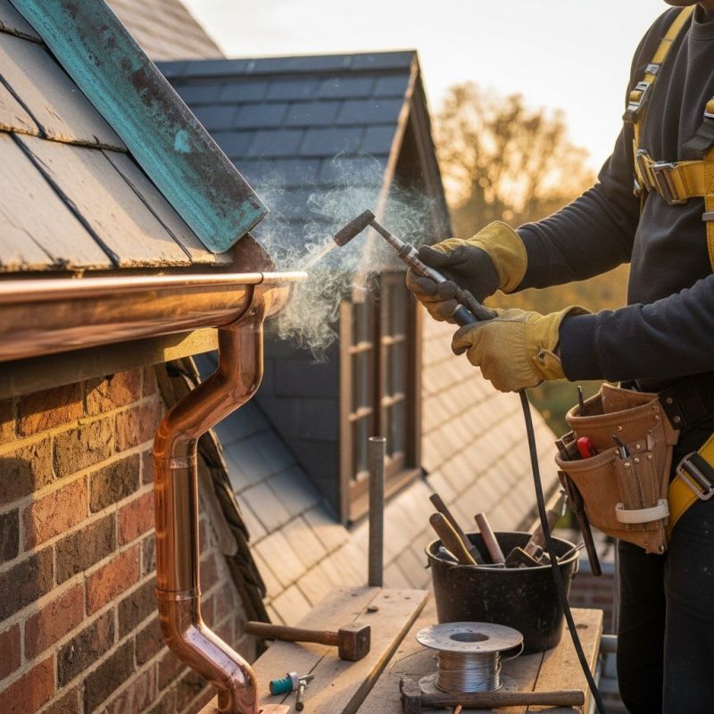 Copper Gutters Replacement