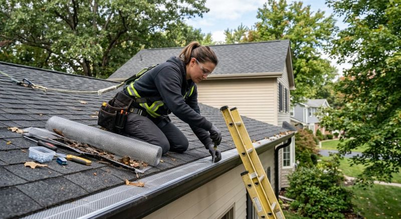 Repairing Bent Or Clogged Gutter Protection Systems