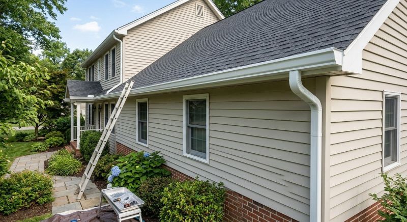 Seamless Metal Gutters Installation