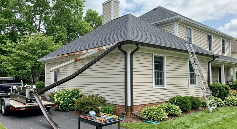 Seamless Metal Gutters Installation