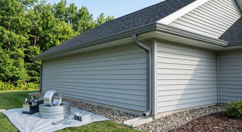 Seamless Metal Gutters Installation